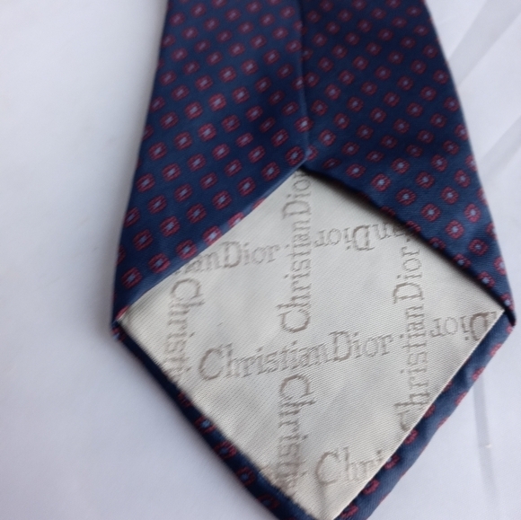 Christian Dior Vintage Men Silk Tie - Picture 4 of 5